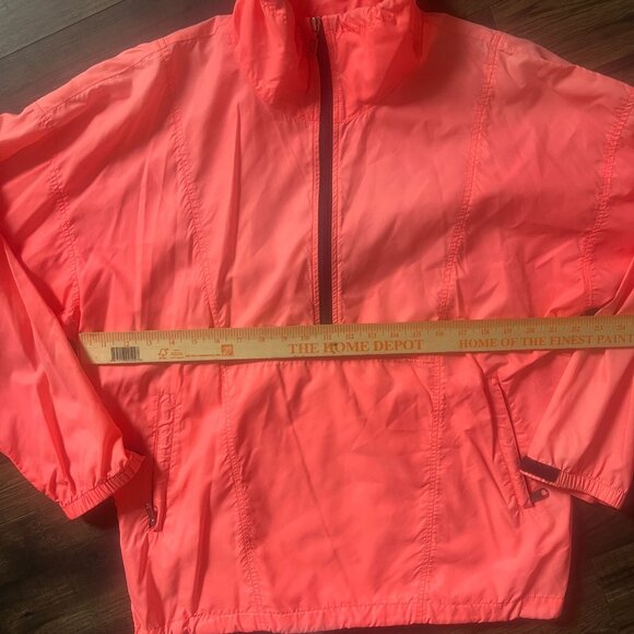 The North Face Mens Quarter Front Windbreaker Jacket Medium Pink Salmon Peach - Picture 4 of 7